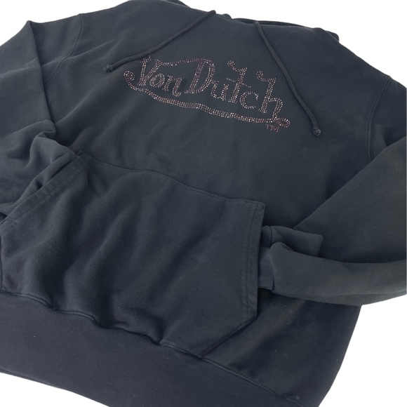 Von Dutch Sweatsuit (2 Pieces) Rhinestones Black and Purple - Mens Sz L - Picture 5 of 16